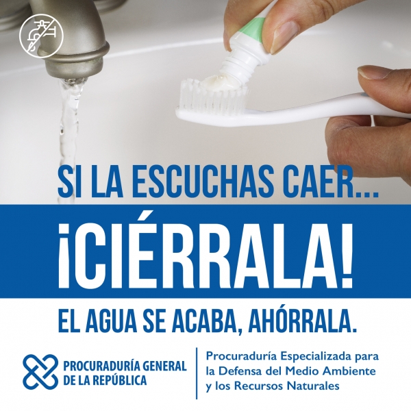 Procurador anuncia campaña contra el desperdicio del agua a través de redes sociales de la Procuraduría