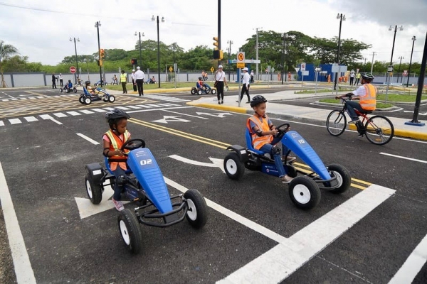 Parque Educación Vial de Ciudad Juan Bosch recibe 2,400 visitas en los primeros tres meses